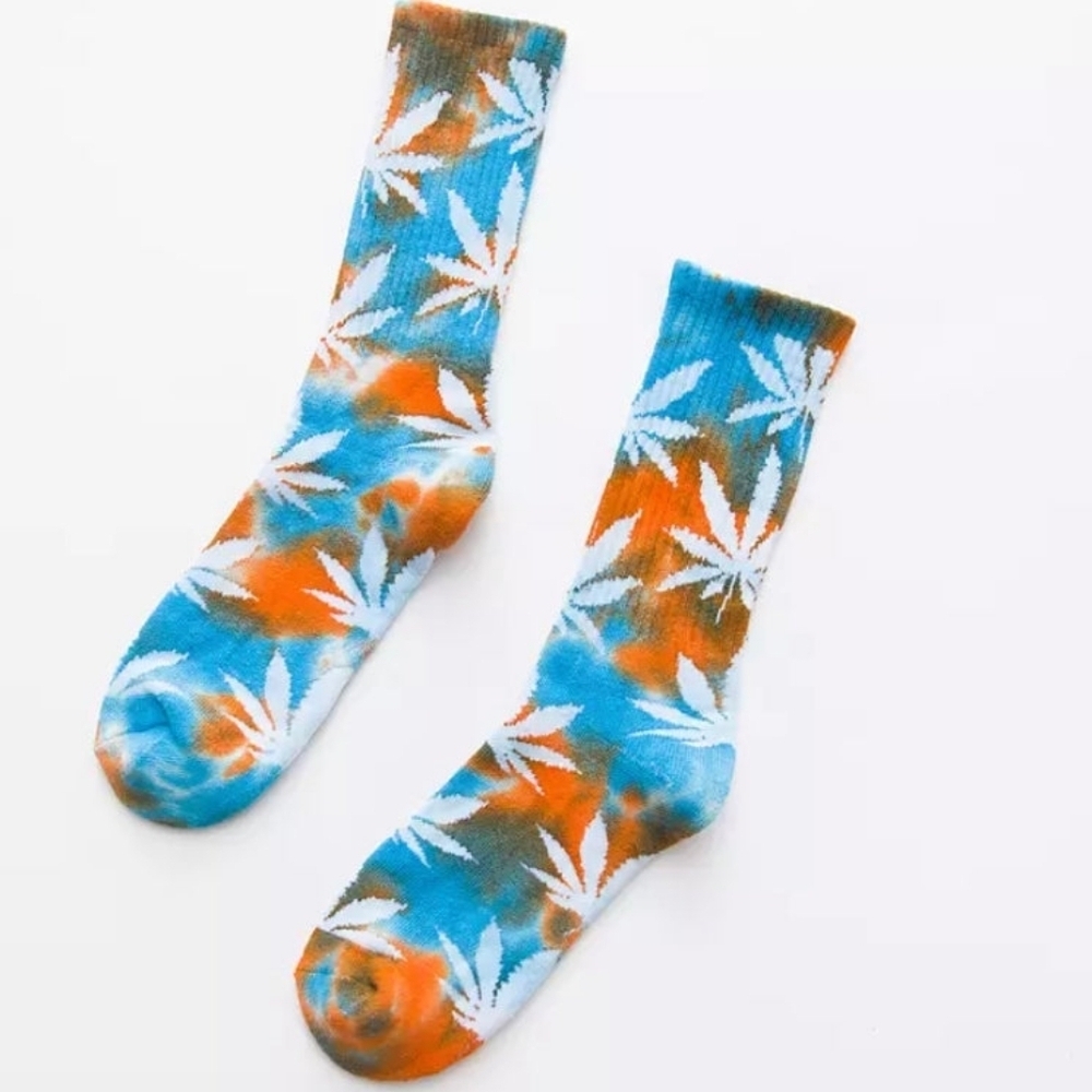 Colorful MJ Leaf Pattern Socks